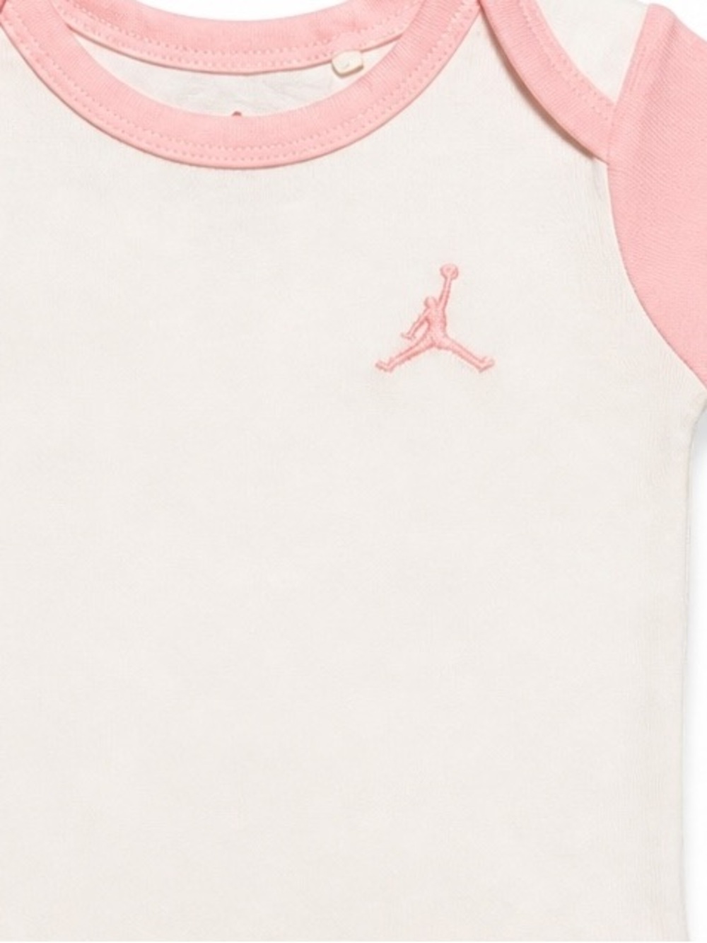 Jordan Set of 3 Baby Girl Bodysuits In Pink Gray and White 6M - Picture 9 of 9